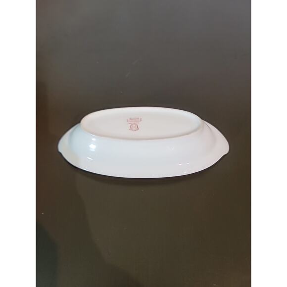 Noritake Roseara Vintage Relish Dish 8.5x4 Inches Gold Trim 1 Inch Deep - Picture 16 of 16